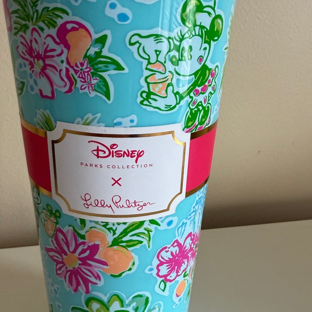 New Disney x Lilly Pulitzer Floral Tumbler - Picture 2 of 4